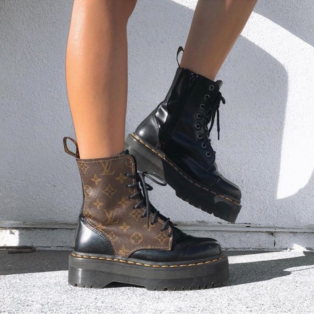 Custom Dr. Martens x Louis Vuitton Jadon Boots – Women’s 9